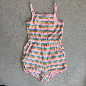 Like new Hanna Anderson Terrycloth Romper // Sz 8